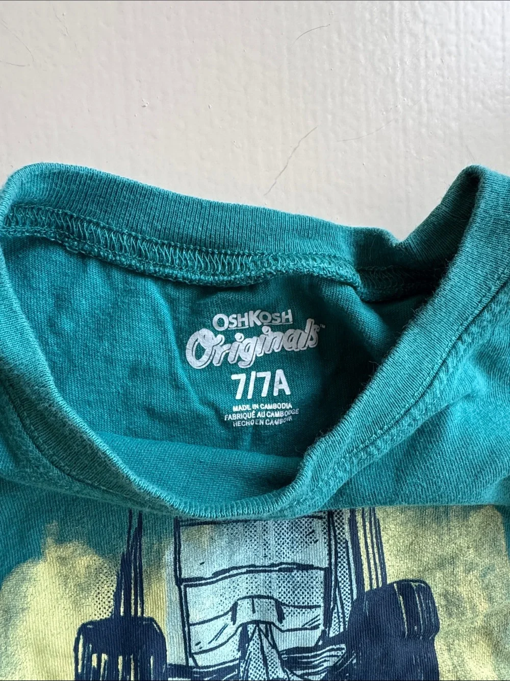 Kids Teal Race Car Graphic Tee - Teal